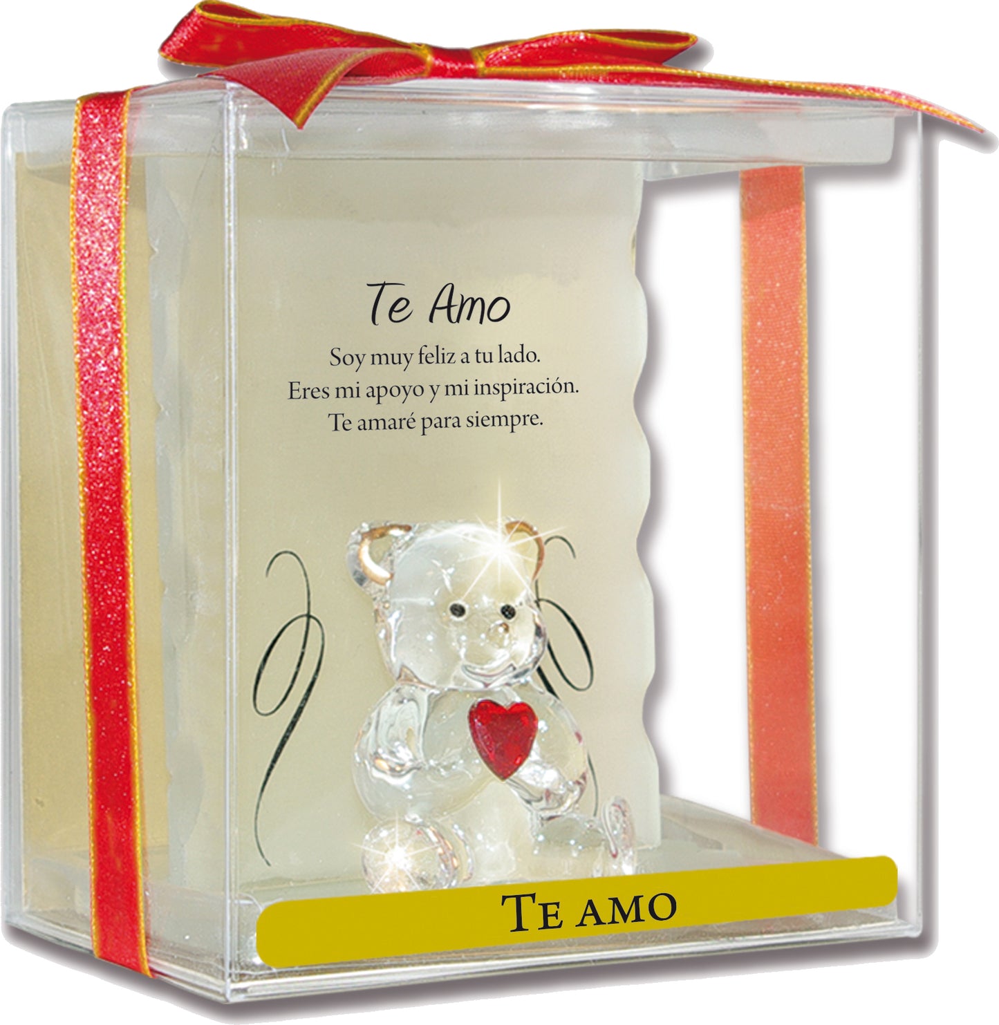 Osito de Cristal "Te amo"