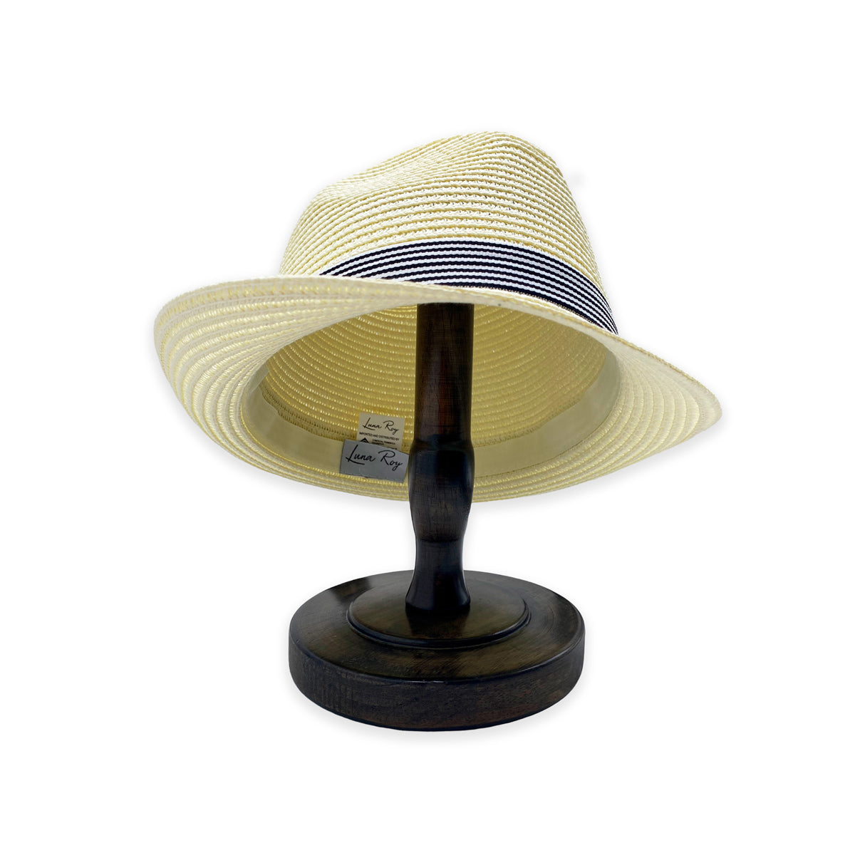 Sombrero de panamá fedora con cinta en varios colores