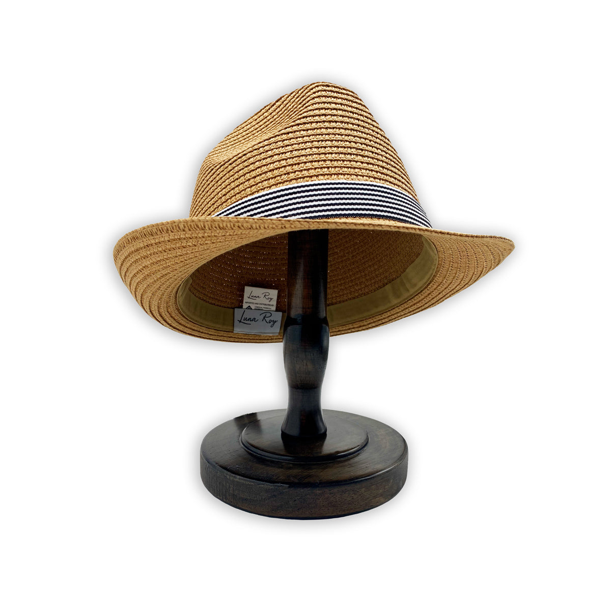 Sombrero de panamá fedora con cinta en varios colores