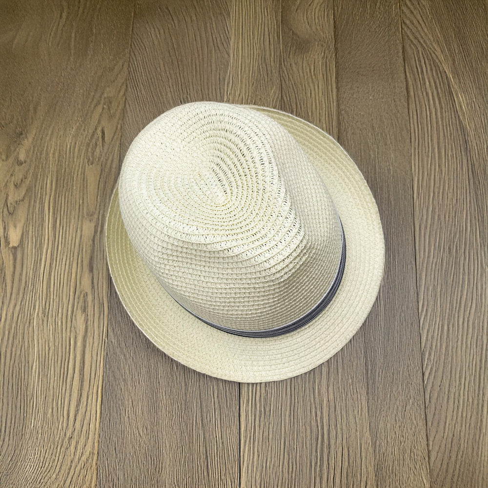 Sombrero de panamá fedora con cinta en varios colores