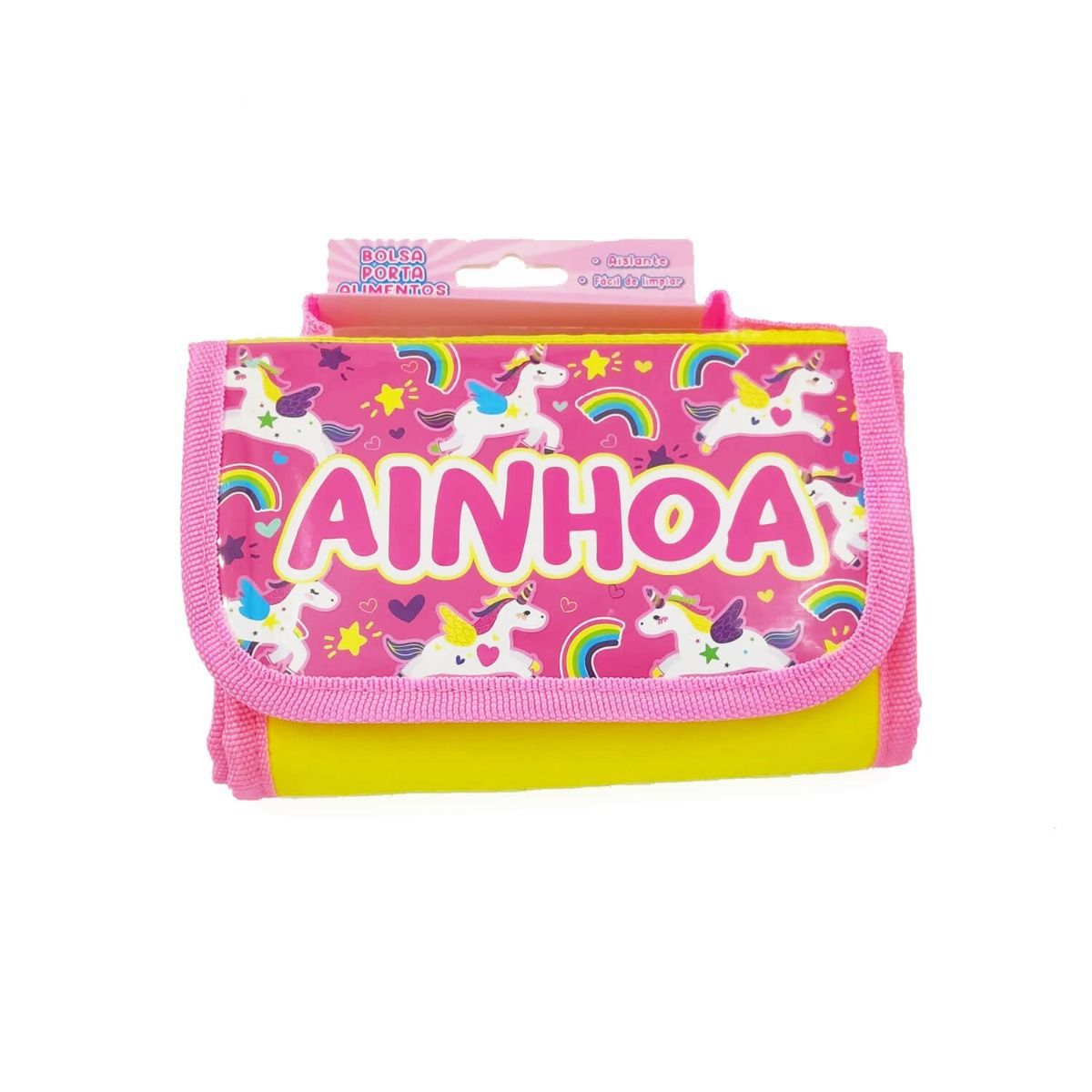 Bolsa térmica infantil porta alimentos con nombres de Niña