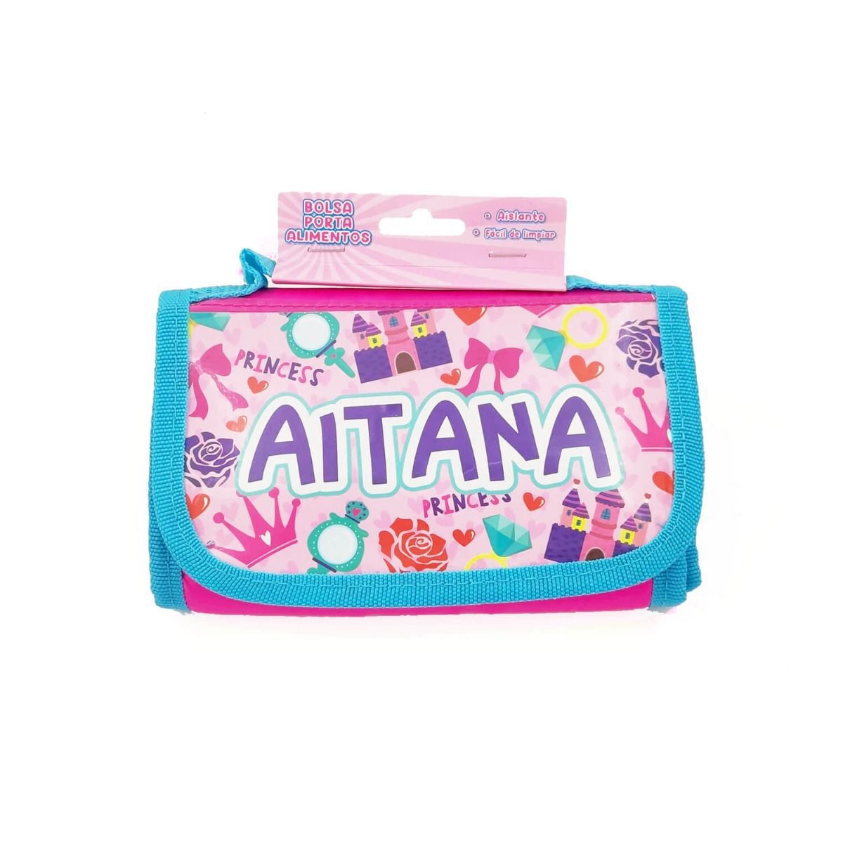 Bolsa térmica infantil porta alimentos con nombres de Niña
