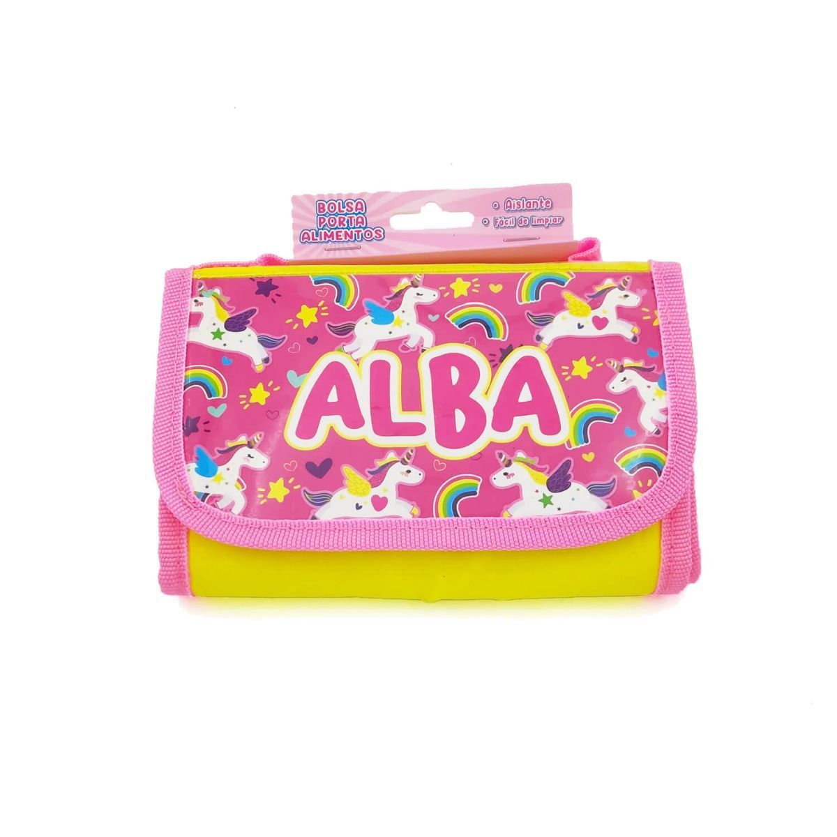 Bolsa térmica infantil porta alimentos con nombres de Niña