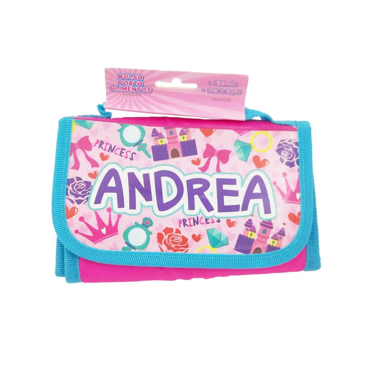 Bolsa térmica infantil porta alimentos con nombres de Niña