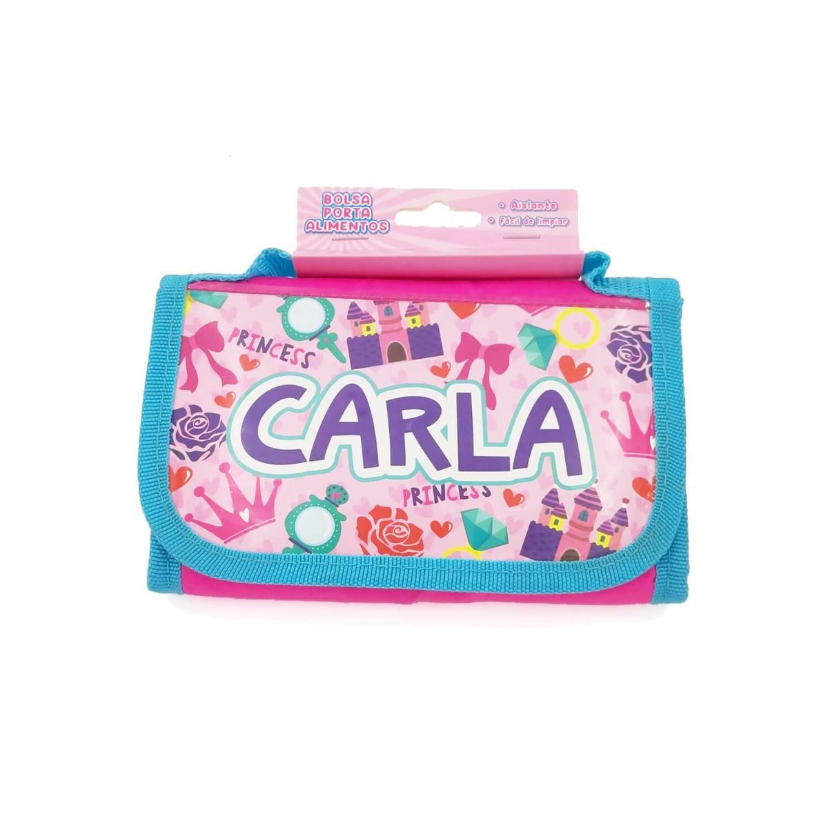 Bolsa térmica infantil porta alimentos con nombres de Niña
