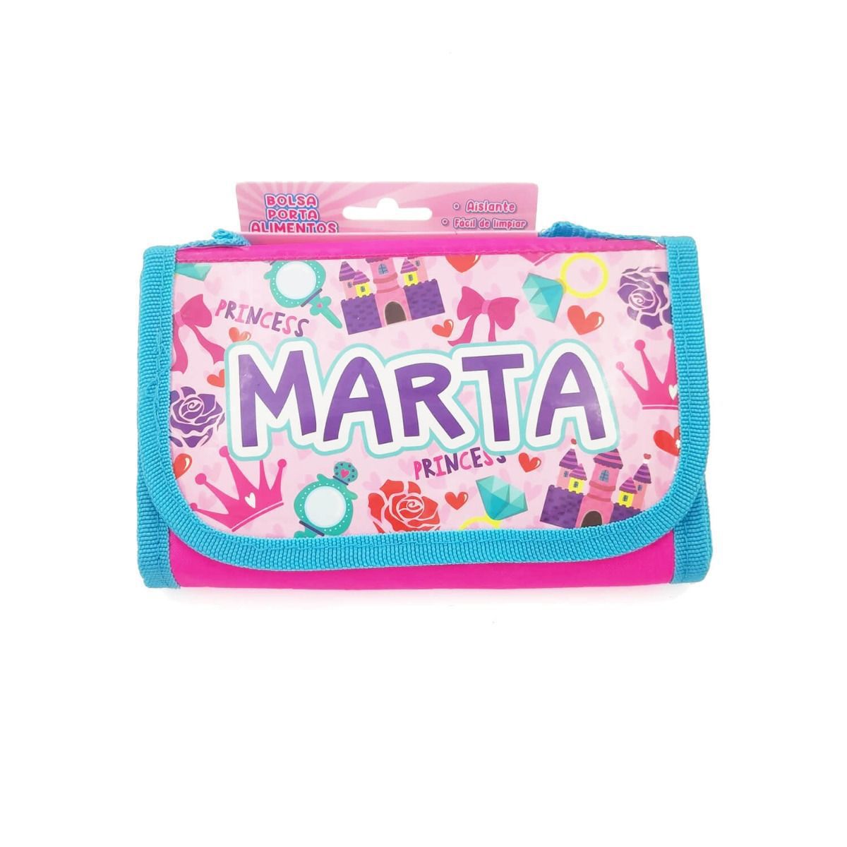 Bolsa térmica infantil porta alimentos con nombres de Niña