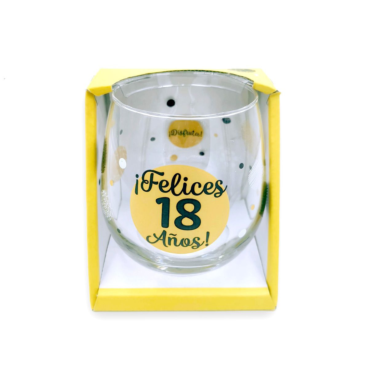 Vasos de feliz cumpleaños con números de las edades