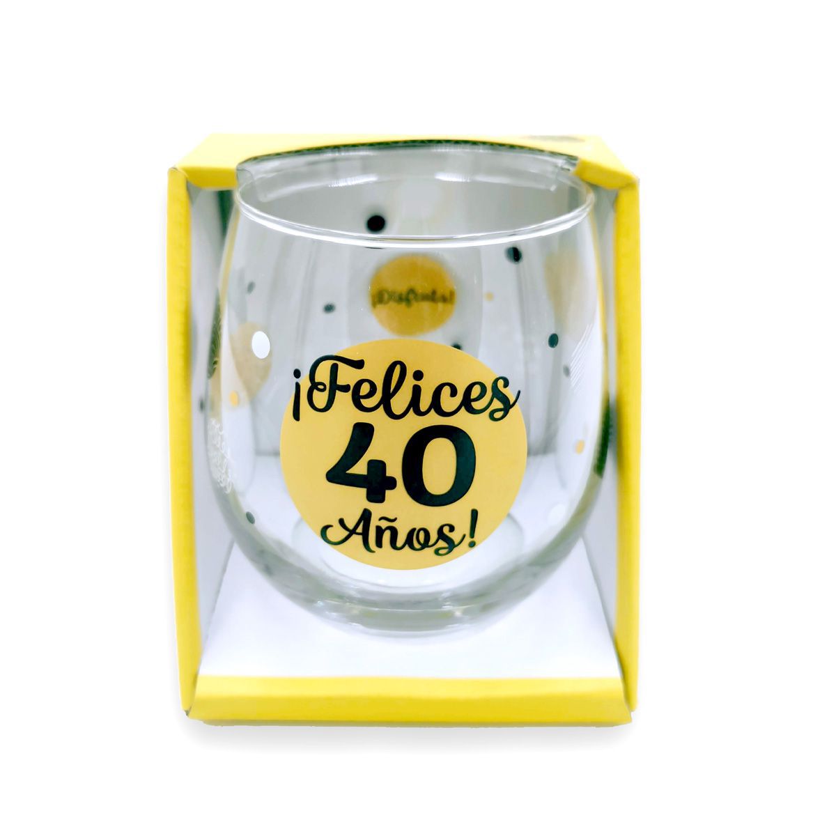 Vasos de feliz cumpleaños con números de las edades
