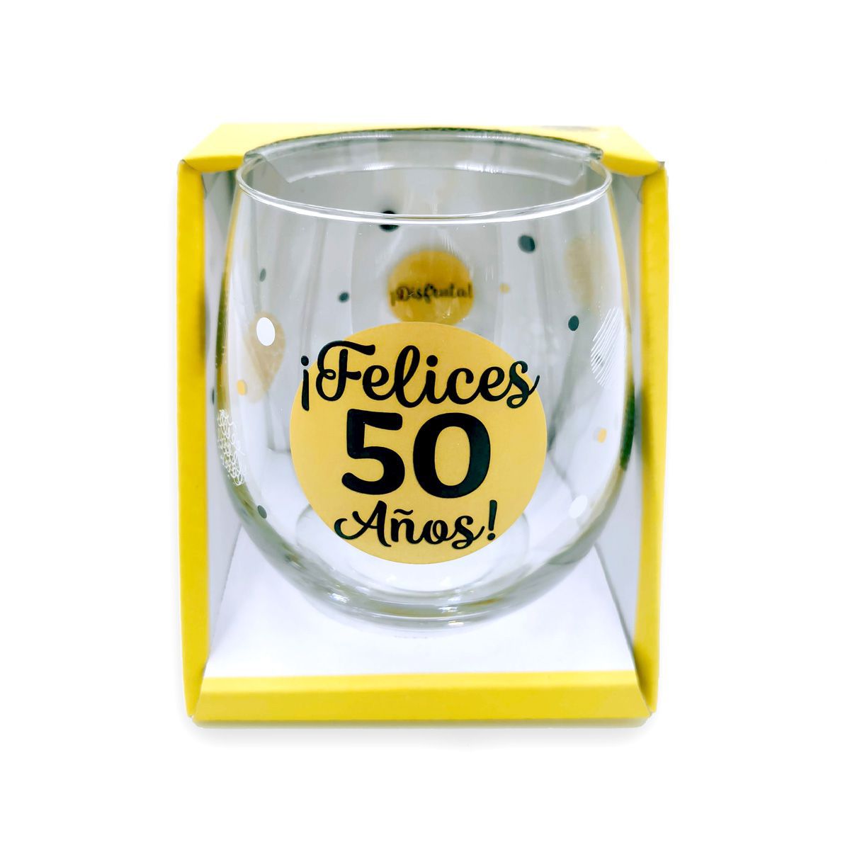Vasos de feliz cumpleaños con números de las edades