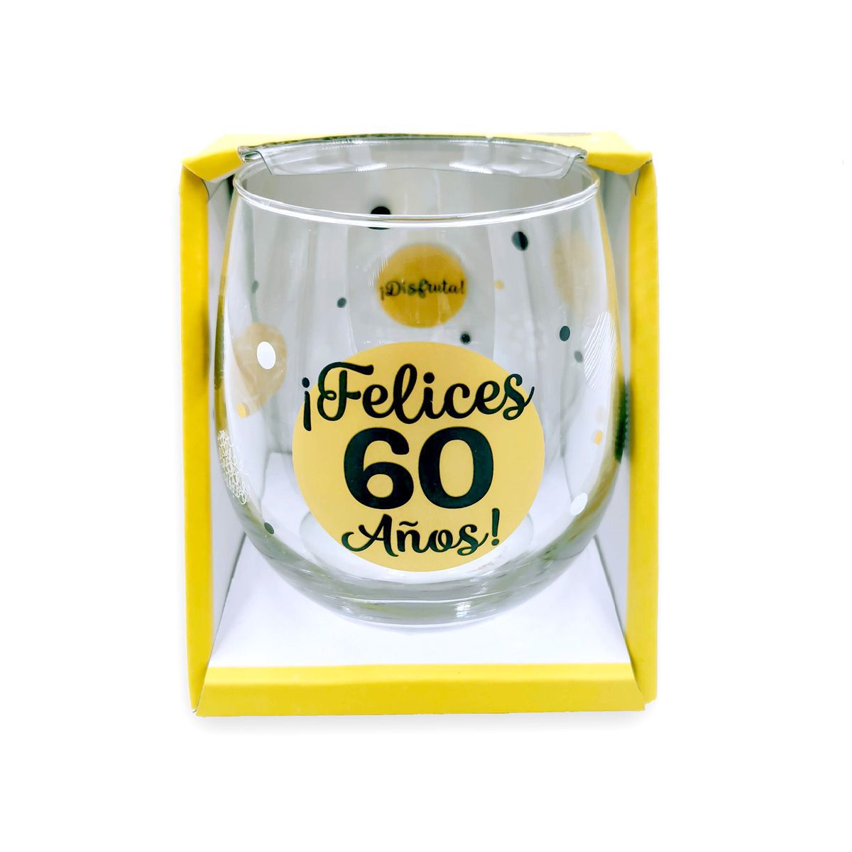 Vasos de feliz cumpleaños con números de las edades