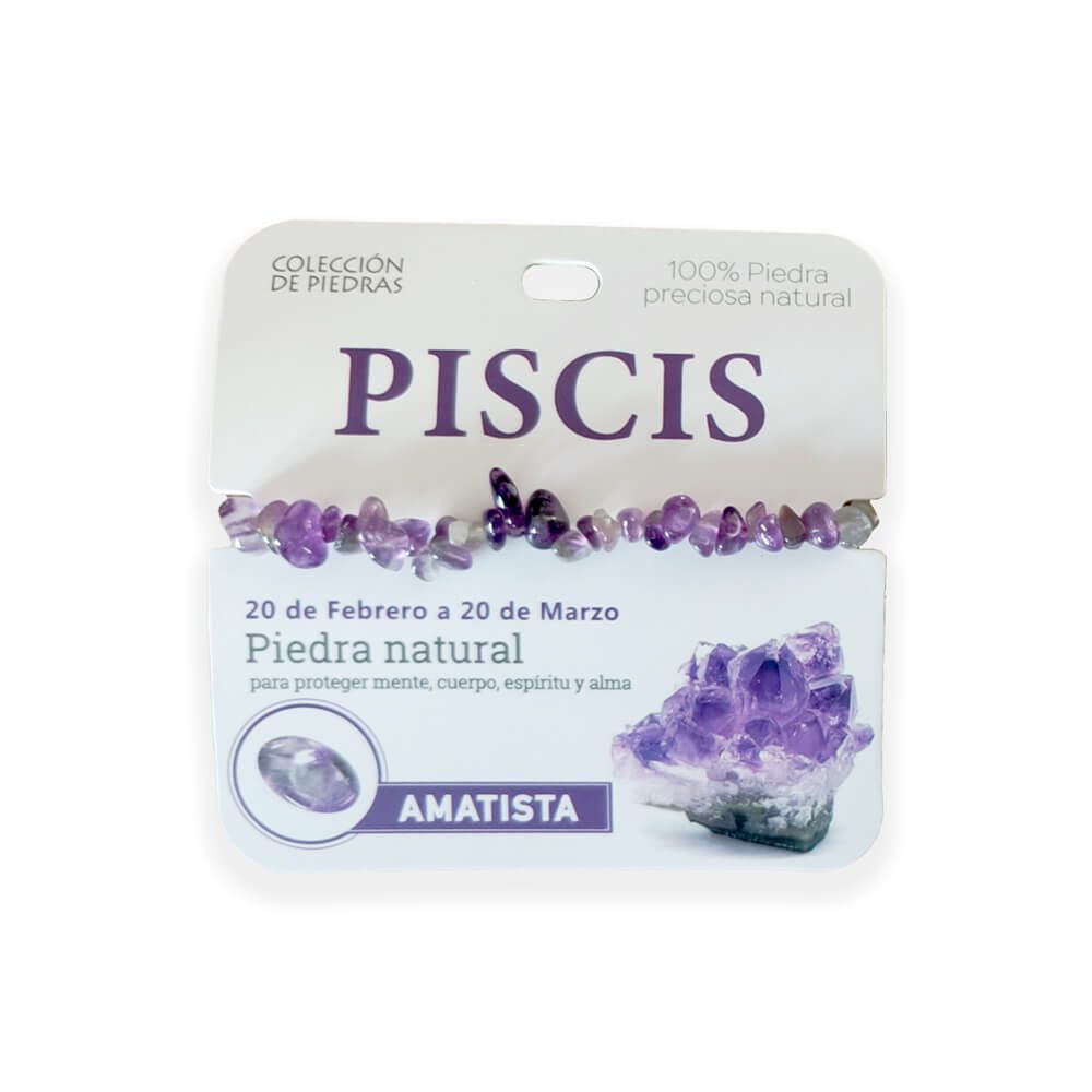 Mind Souls Pulseras de piedras naturales Zodíaco