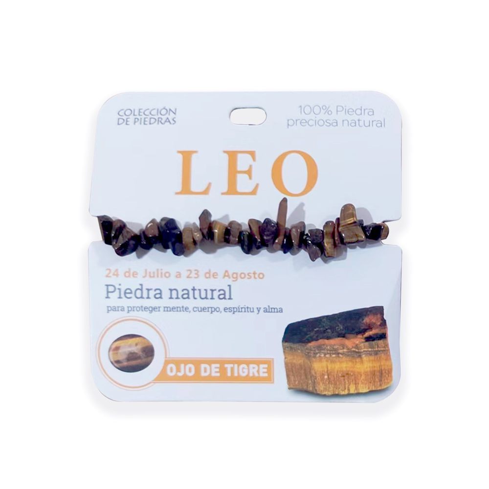 Mind Souls Pulseras de piedras naturales Zodíaco