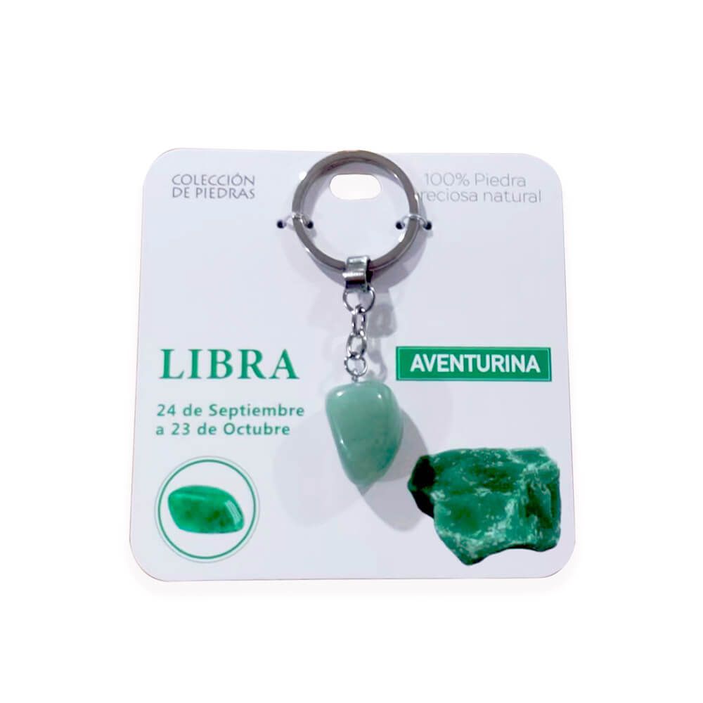 Mind Souls Llaveros de piedras naturales Zodíaco