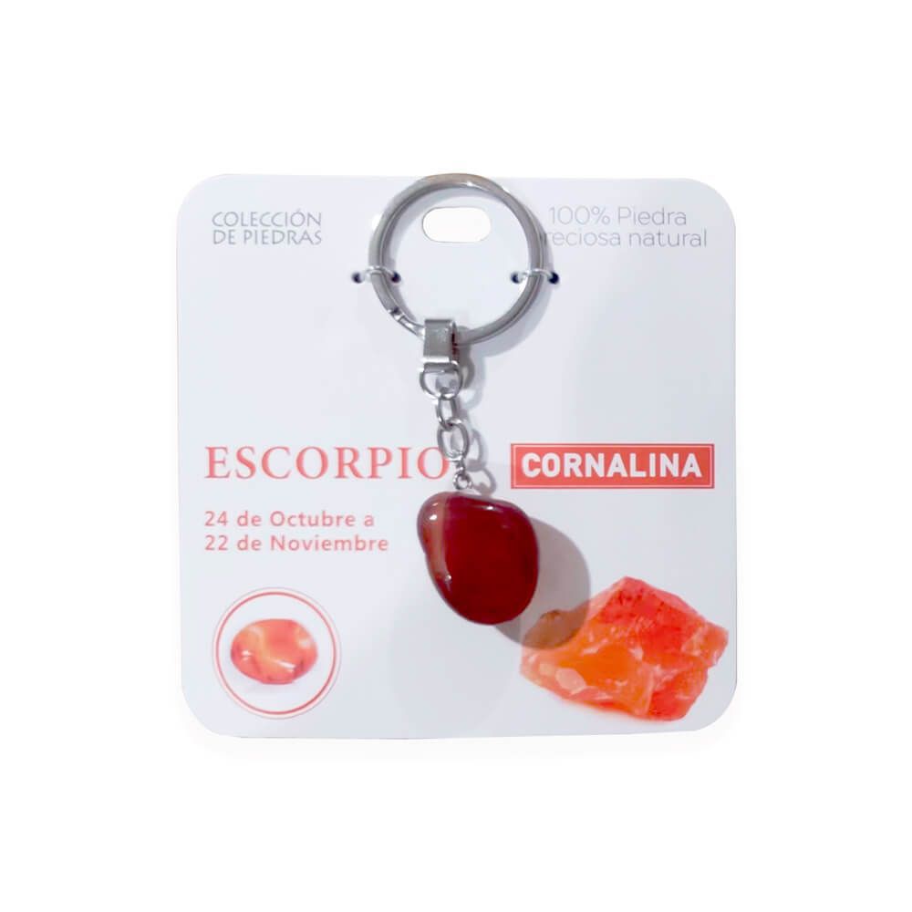Mind Souls Llaveros de piedras naturales Zodíaco