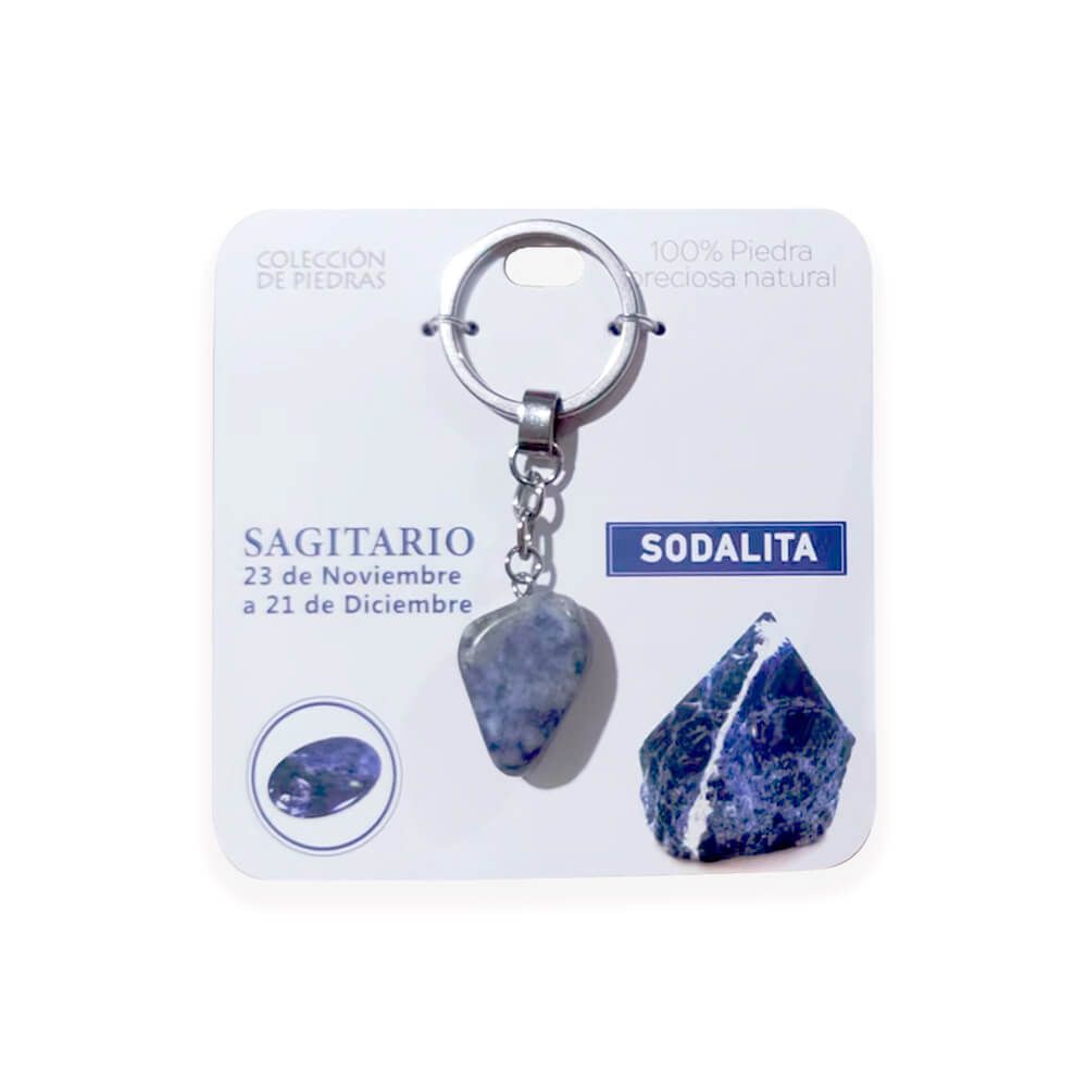 Mind Souls Llaveros de piedras naturales Zodíaco