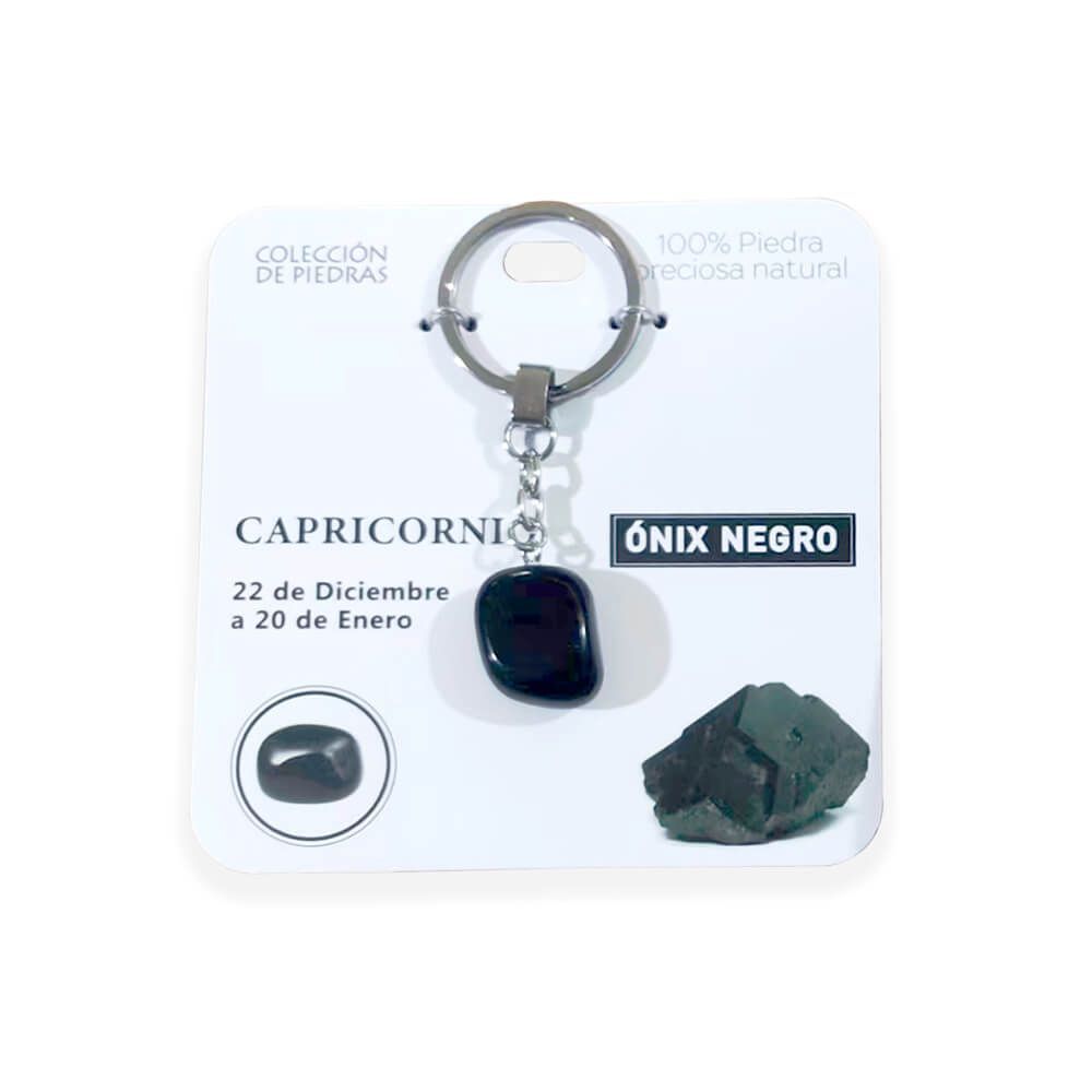 Mind Souls Llaveros de piedras naturales Zodíaco