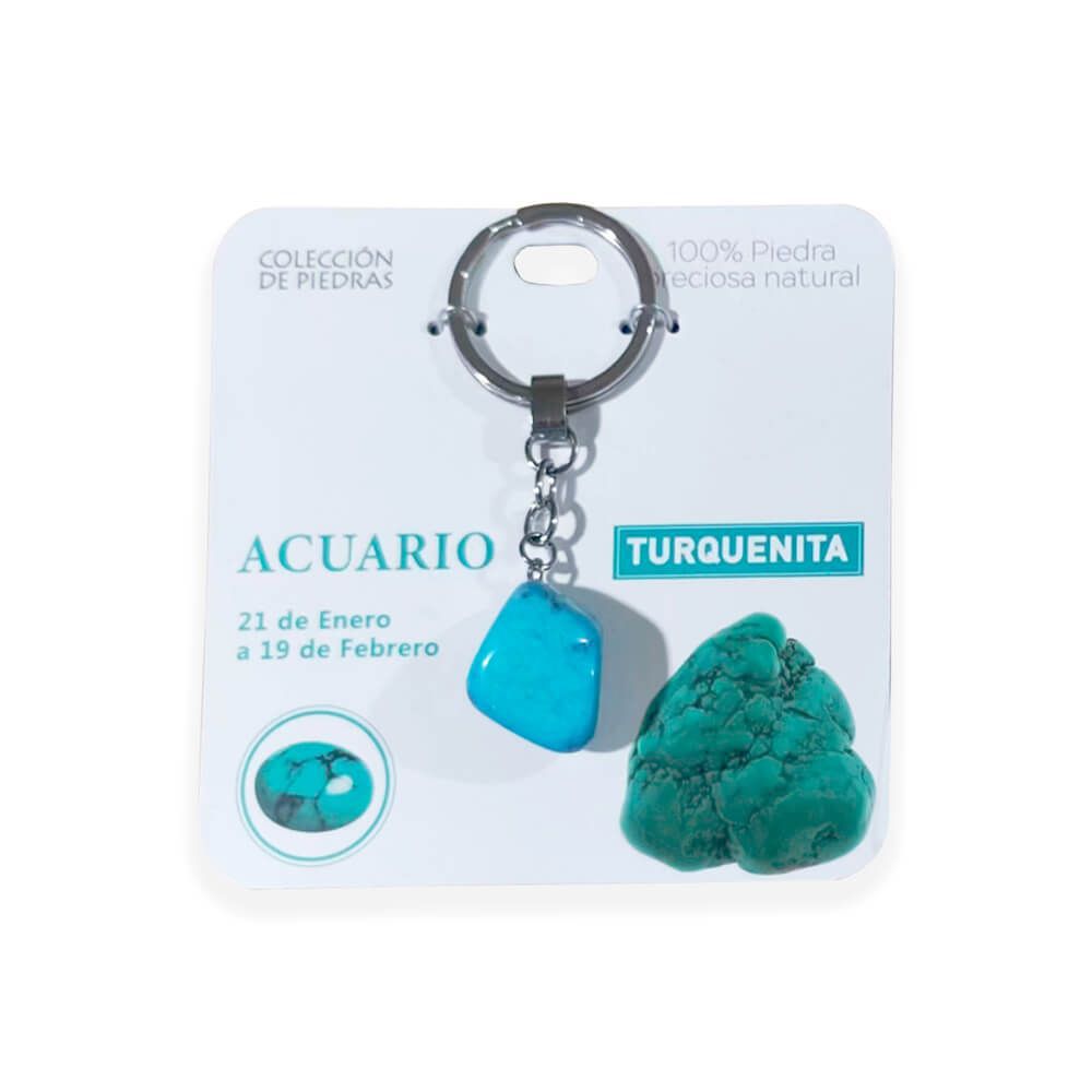 Mind Souls Llaveros de piedras naturales Zodíaco