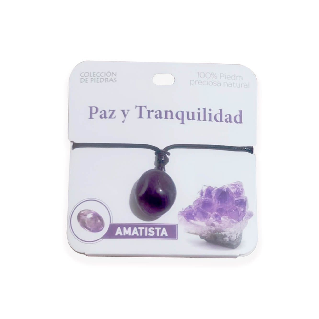 Mind Souls piedra Amatista para Paz y Tranquilidad