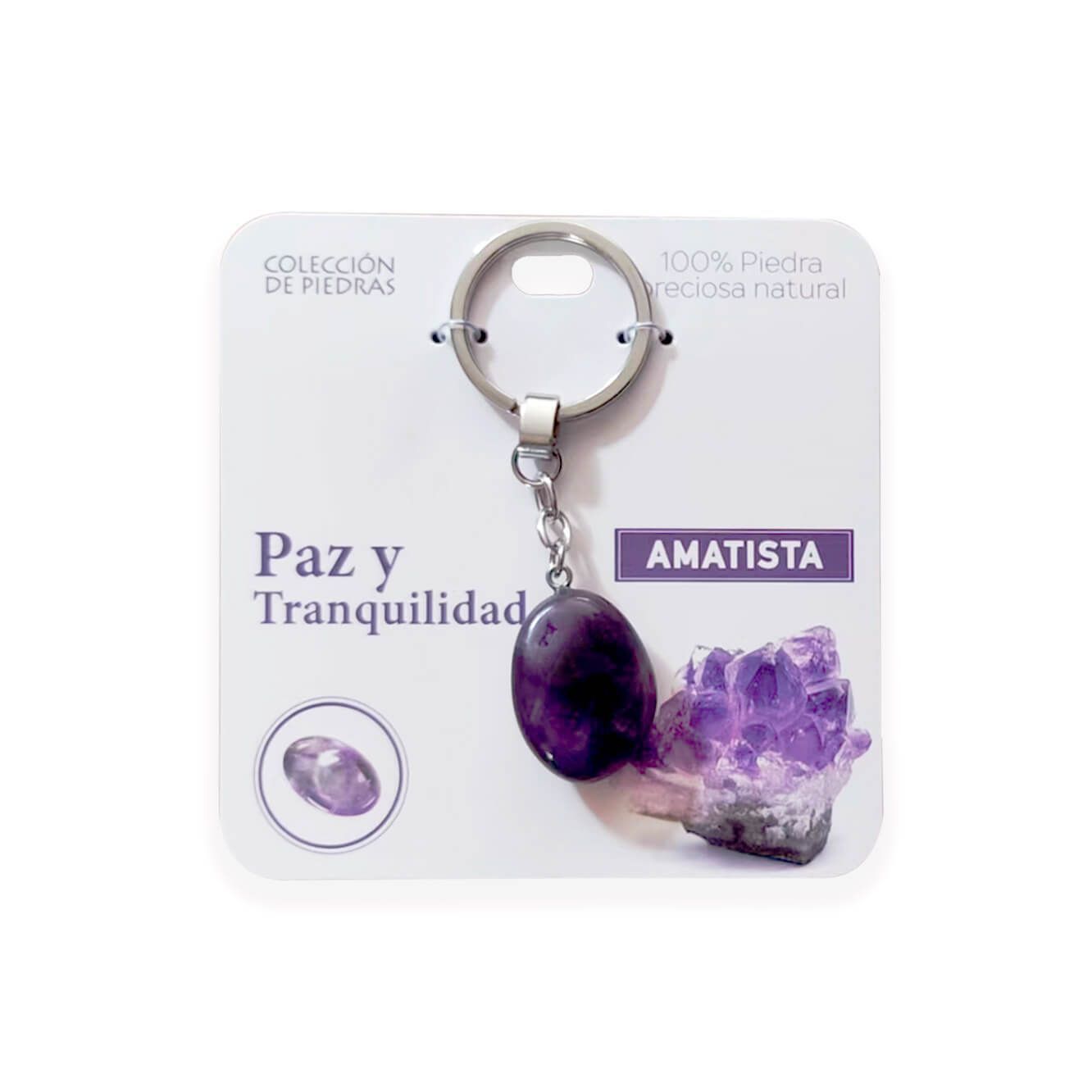 Mind Souls piedra Amatista para Paz y Tranquilidad
