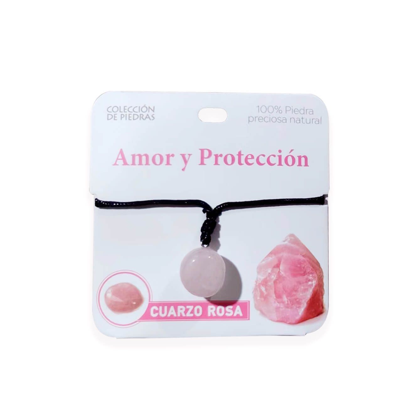 Mind Souls piedra Cuarzo Rosa Amor y Protección