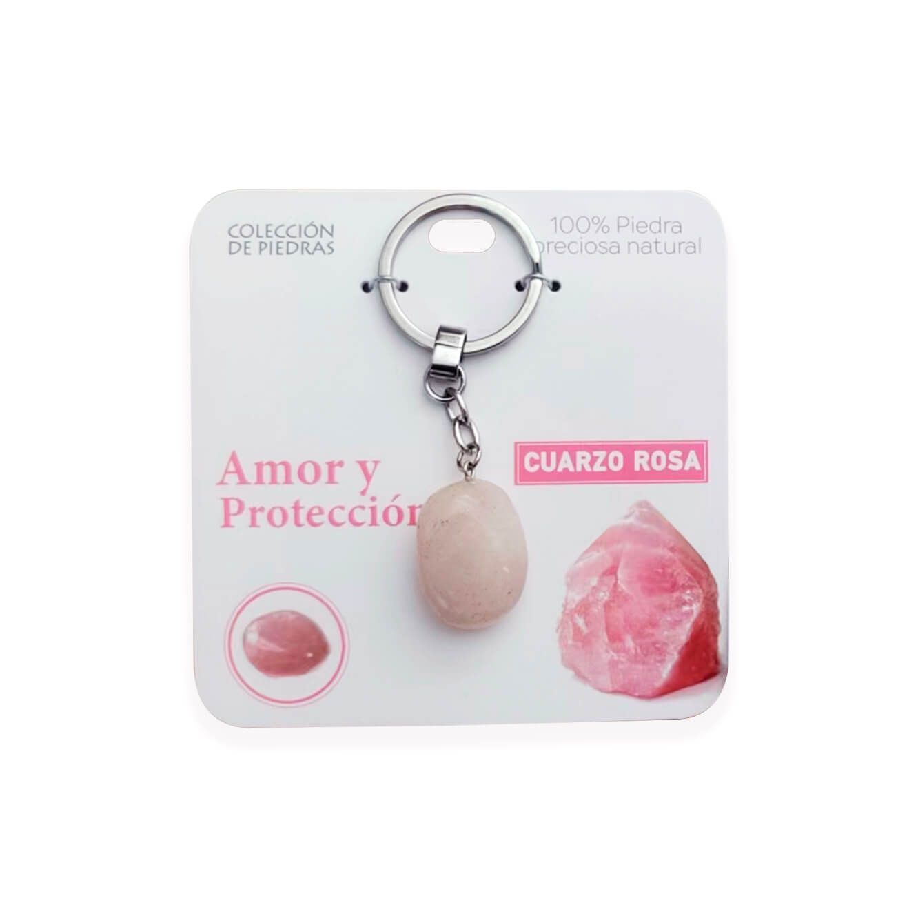 Mind Souls piedra Cuarzo Rosa Amor y Protección