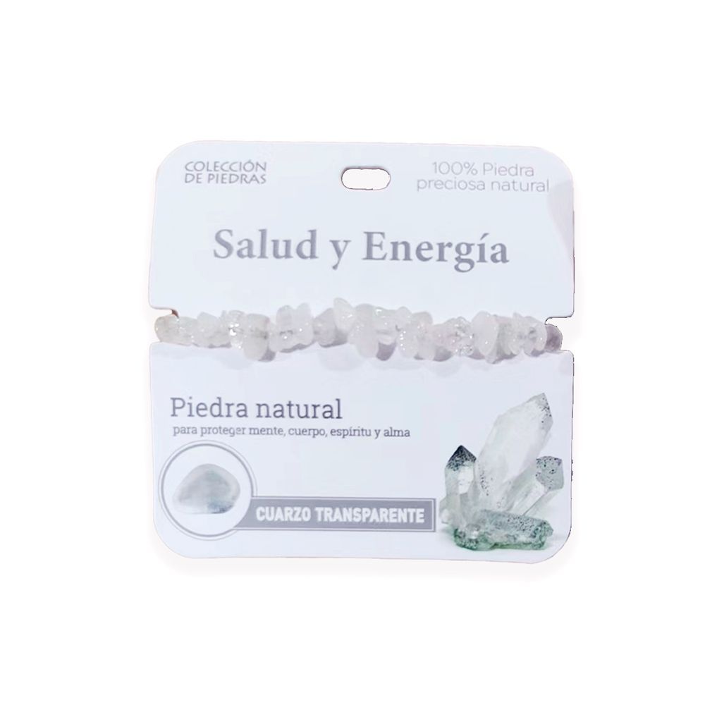 Mind Souls piedra Cuarzo Transparente Salud y Energía