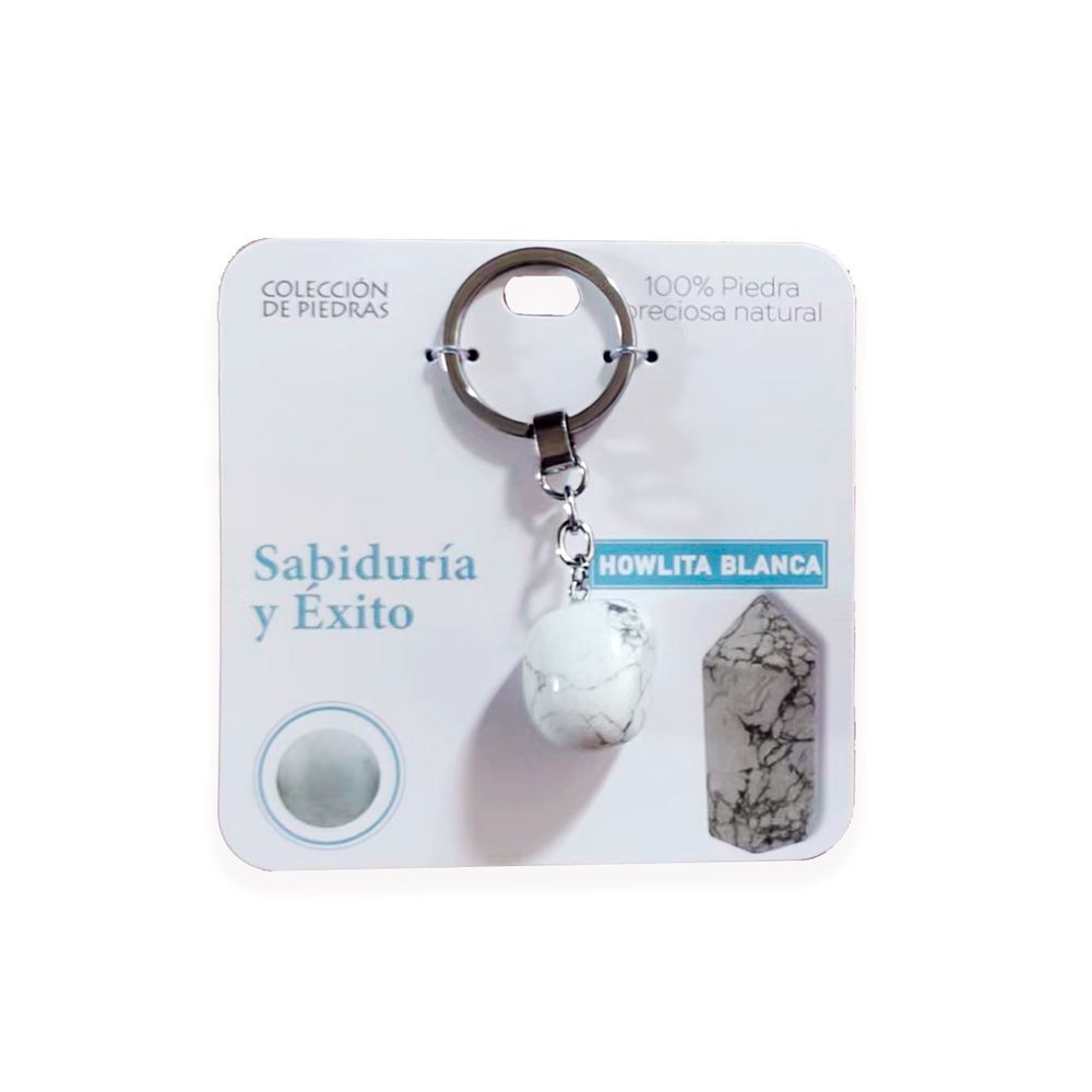 Mind Souls piedra Howlita Blanca Sabiduría y Éxito