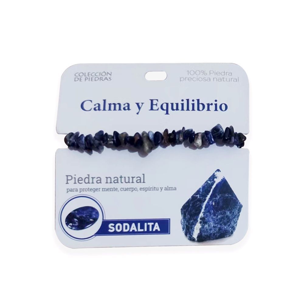 Mind Souls piedra Sodalita Calma y Equilibrio