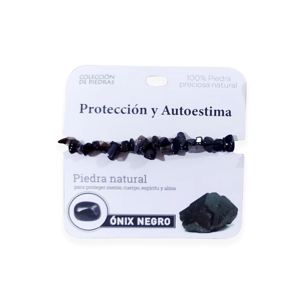 Mind Souls piedra Ónix Negro Protección y Autoestima