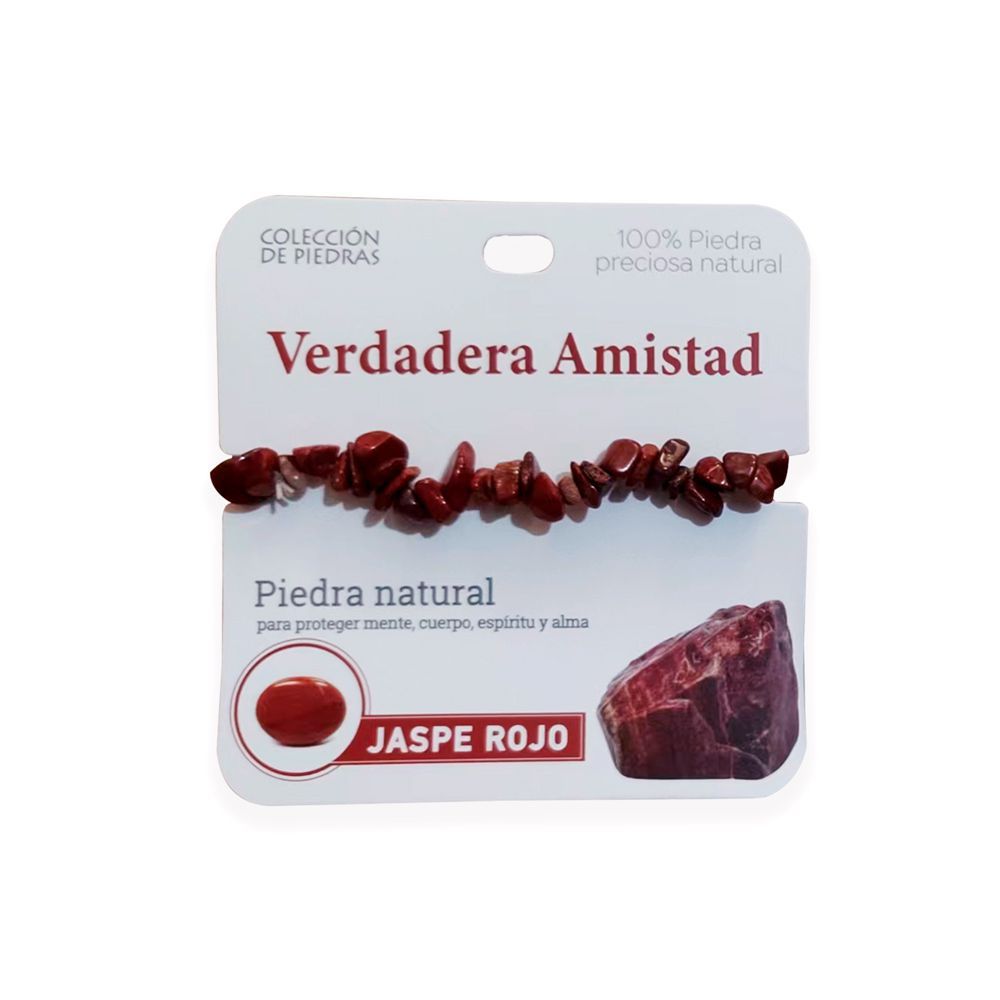 Mind Souls piedra Jaspe Rojo Verdadera Amistad