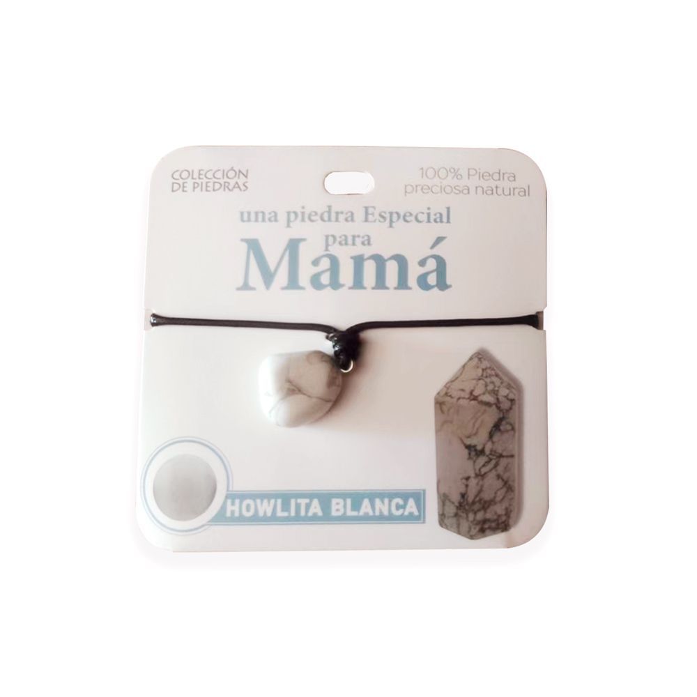 Mind Souls piedra Howlita Blanca Una piedra Especial para Mamá