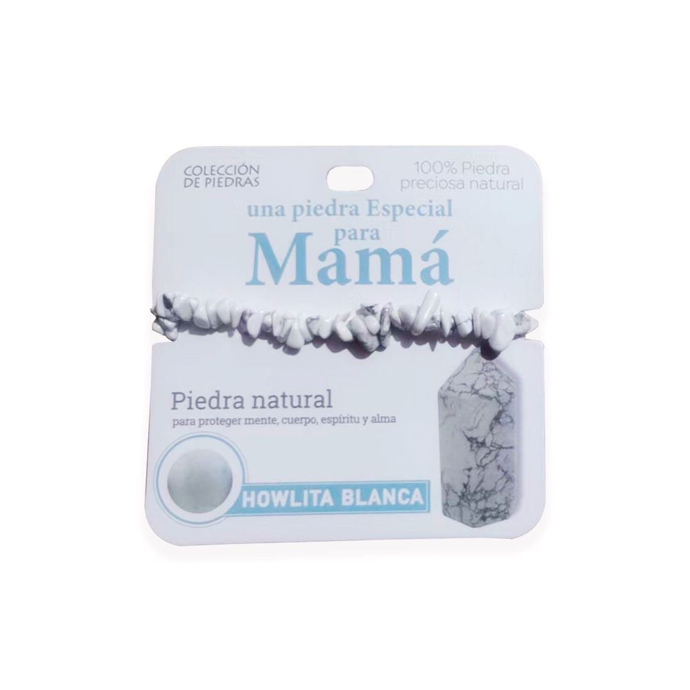 Mind Souls piedra Howlita Blanca Una piedra Especial para Mamá