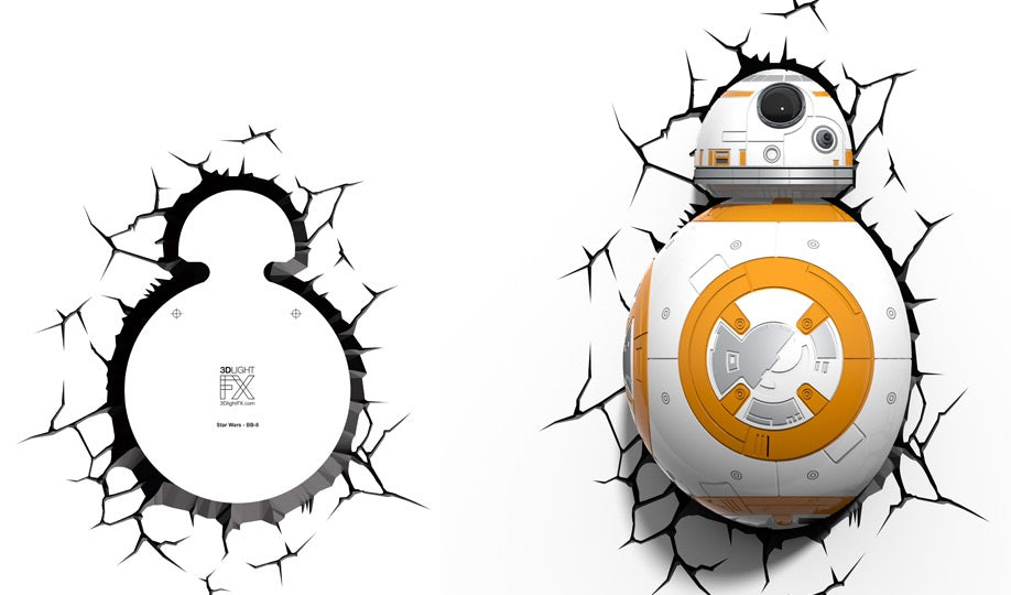 Lámpara ambiental 3D BB-8