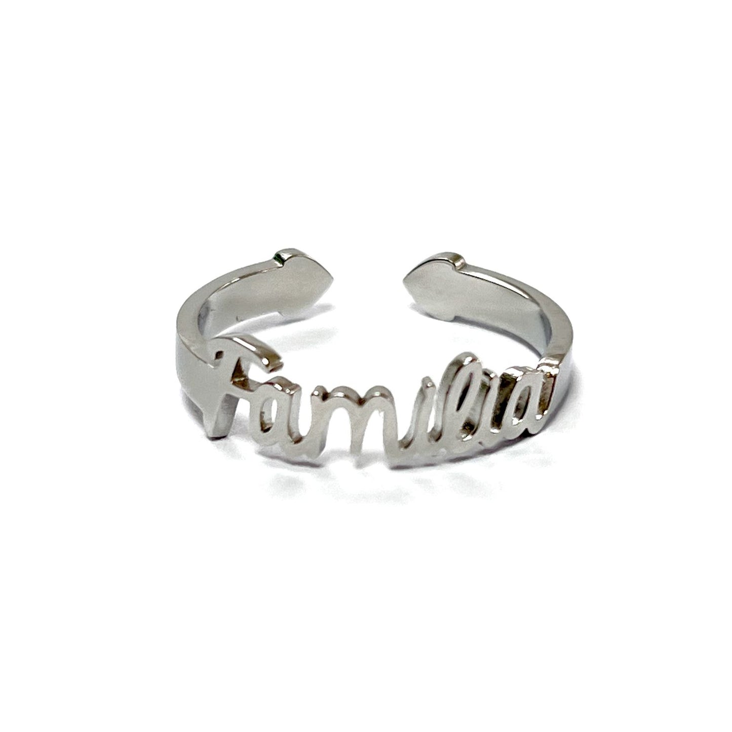 Anillo FAMILIA, ajustable, de acero inoxidable