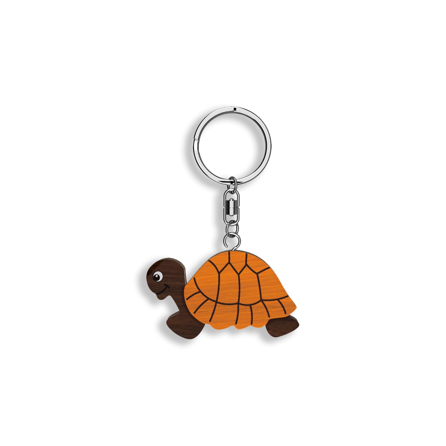 Llavero de madera con forma de Tortuga