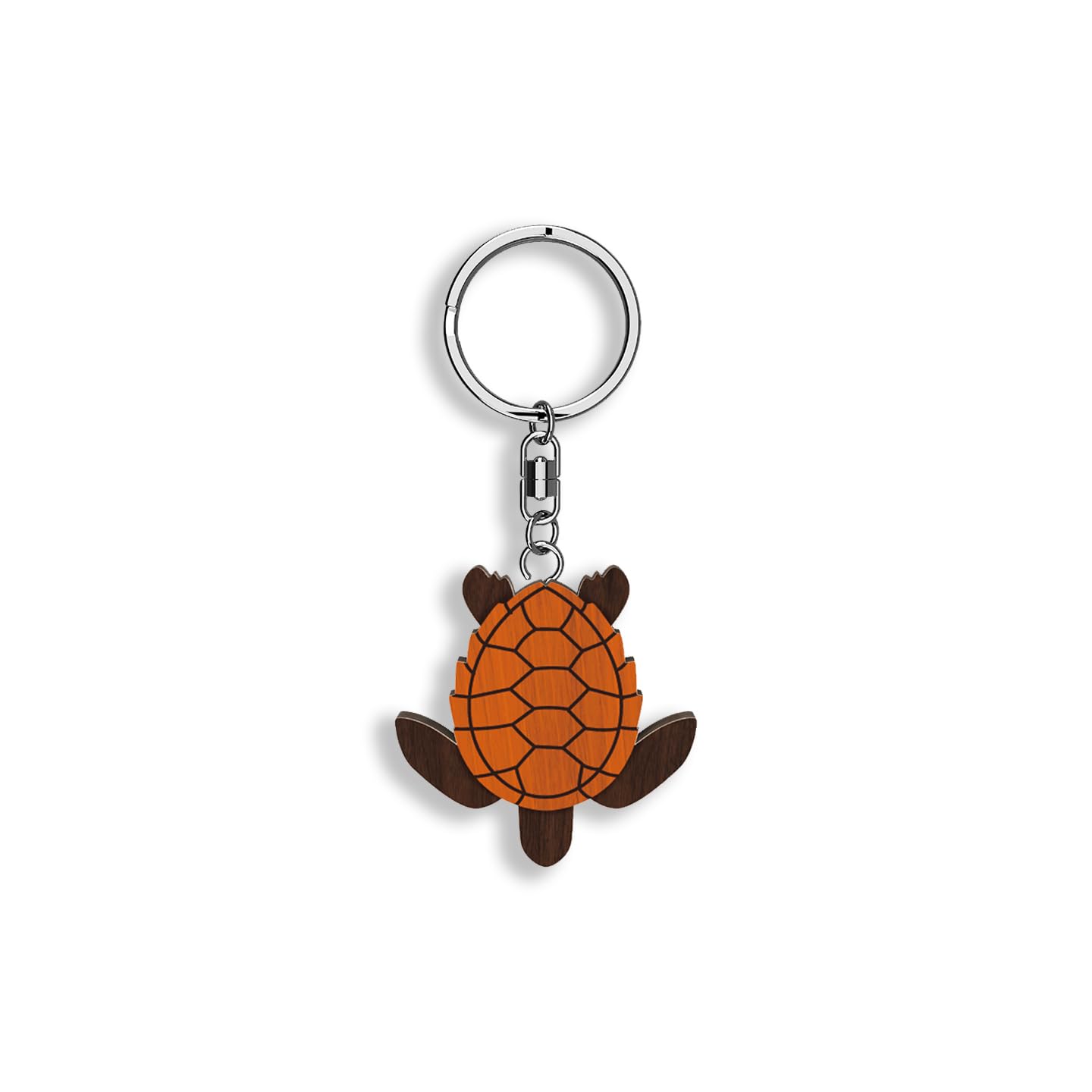 Llavero de madera con forma de Tortuga