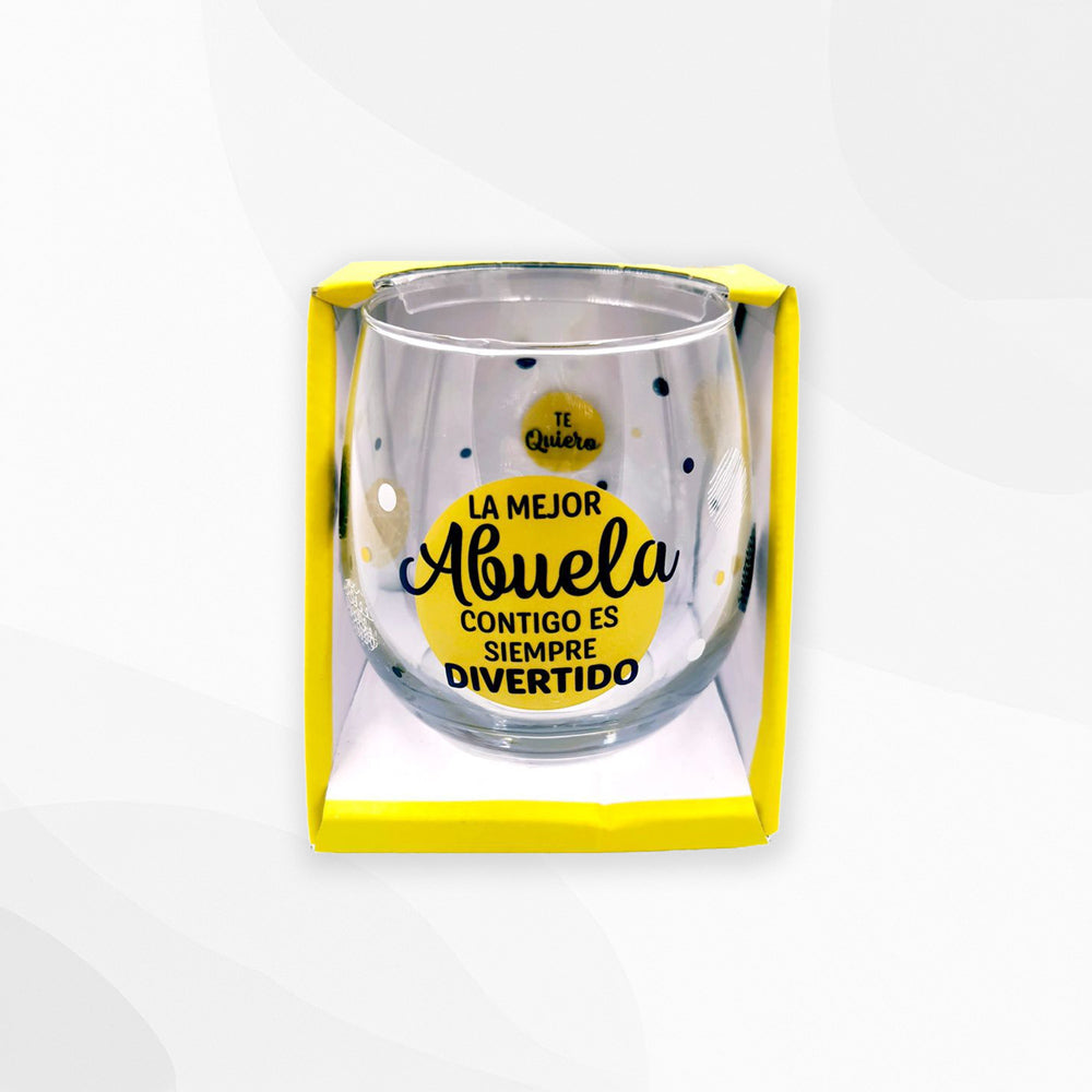 Vaso La mejor Abuela contigo es Siempre Divertido