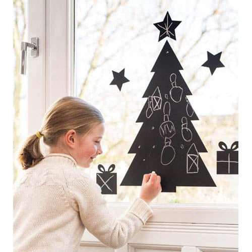 Pizarra adhesiva árbol de Navidad