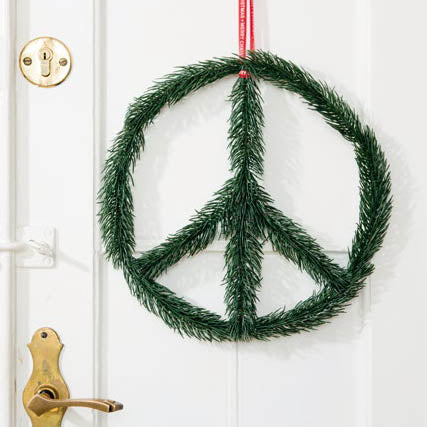 Adorno de Navidad símbolo de la Paz