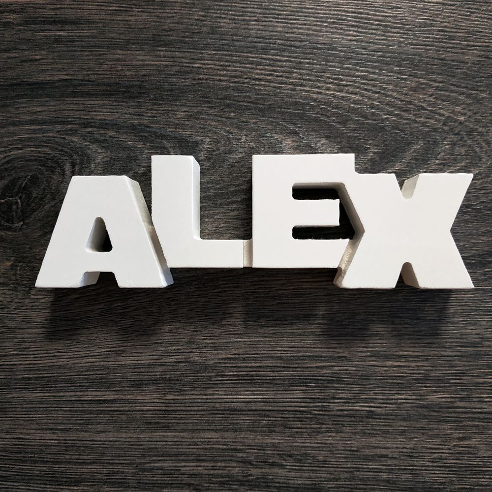 Nombres de chico para decorar de madera MDF