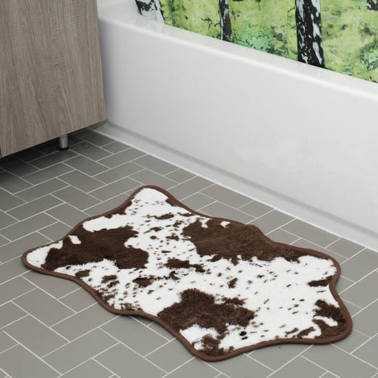 Alfombra de baño piel de vaca