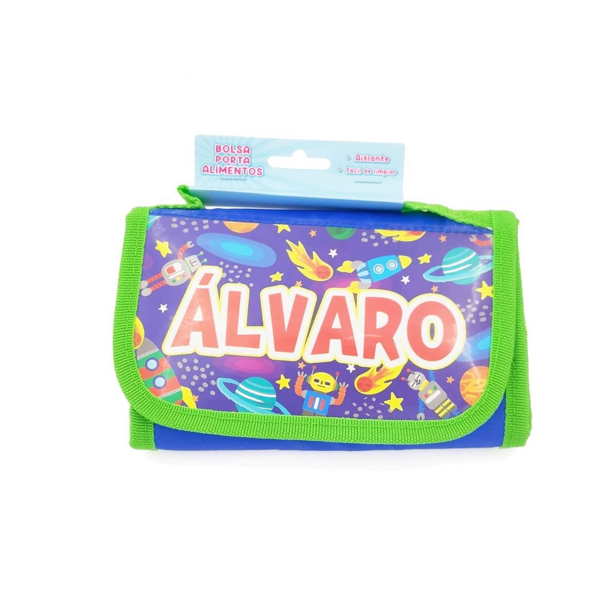 Bolsa térmica infantil porta alimentos con nombres de Niño
