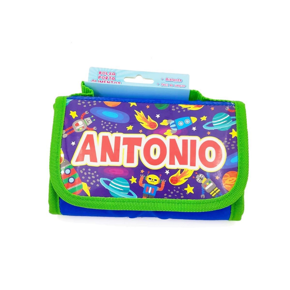 Bolsa térmica infantil porta alimentos con nombres de Niño