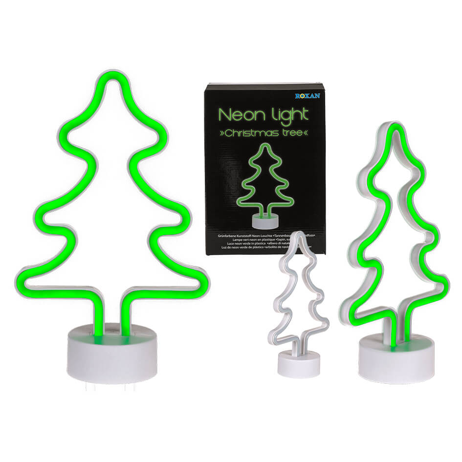 Lámpara árbol de navidad neón