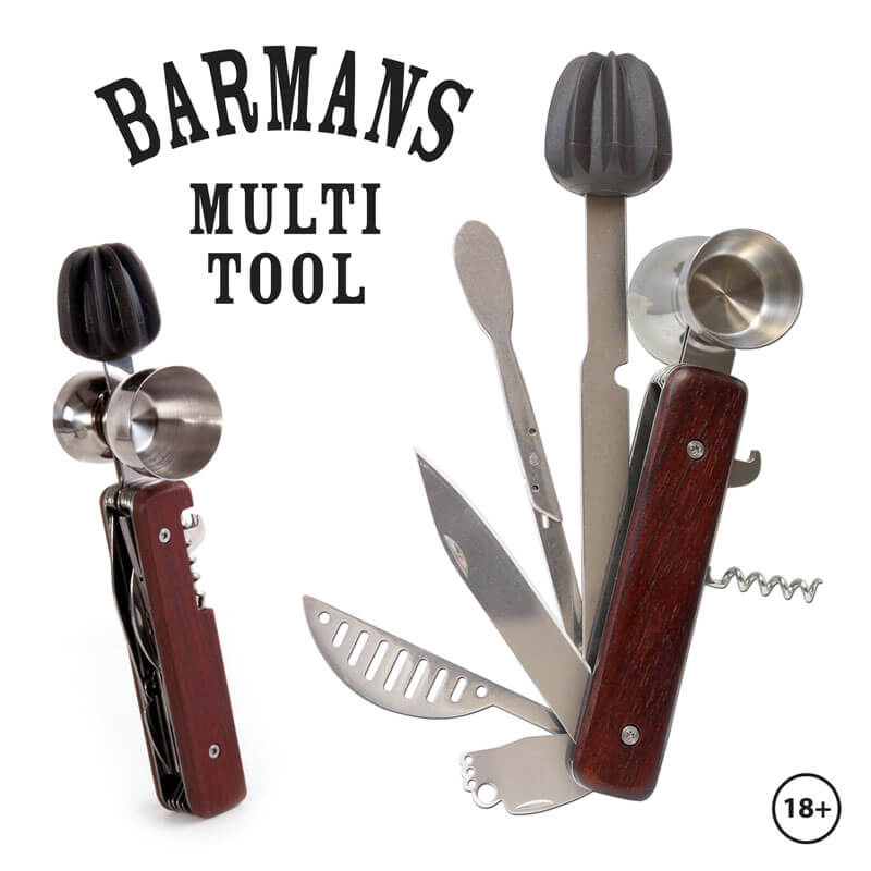 Set Barman 10 en 1. Herramienta multiusos para coctelería