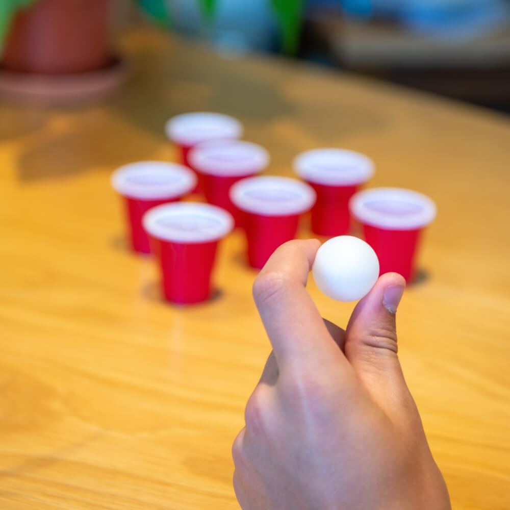 Funfingers Beer Pong. Mini juego de beber Beer Pong