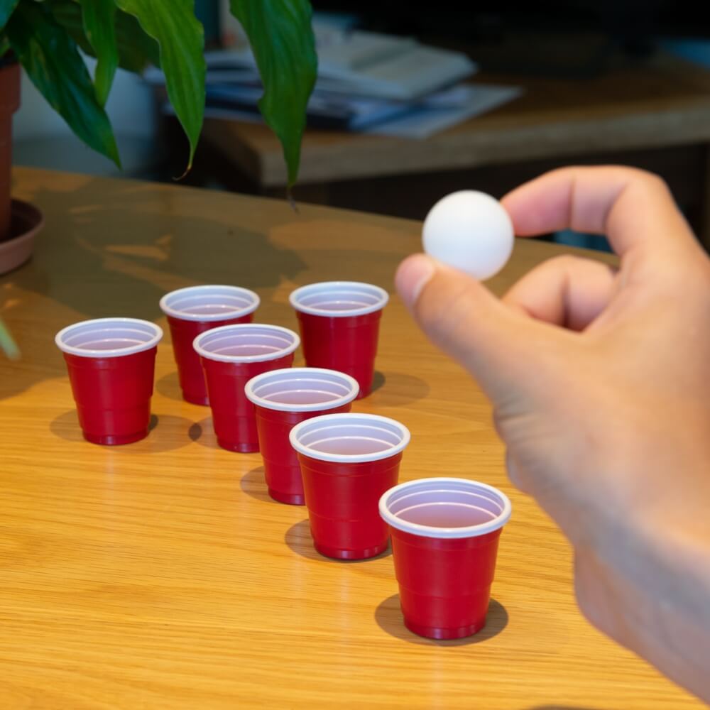 Funfingers Beer Pong. Mini juego de beber Beer Pong