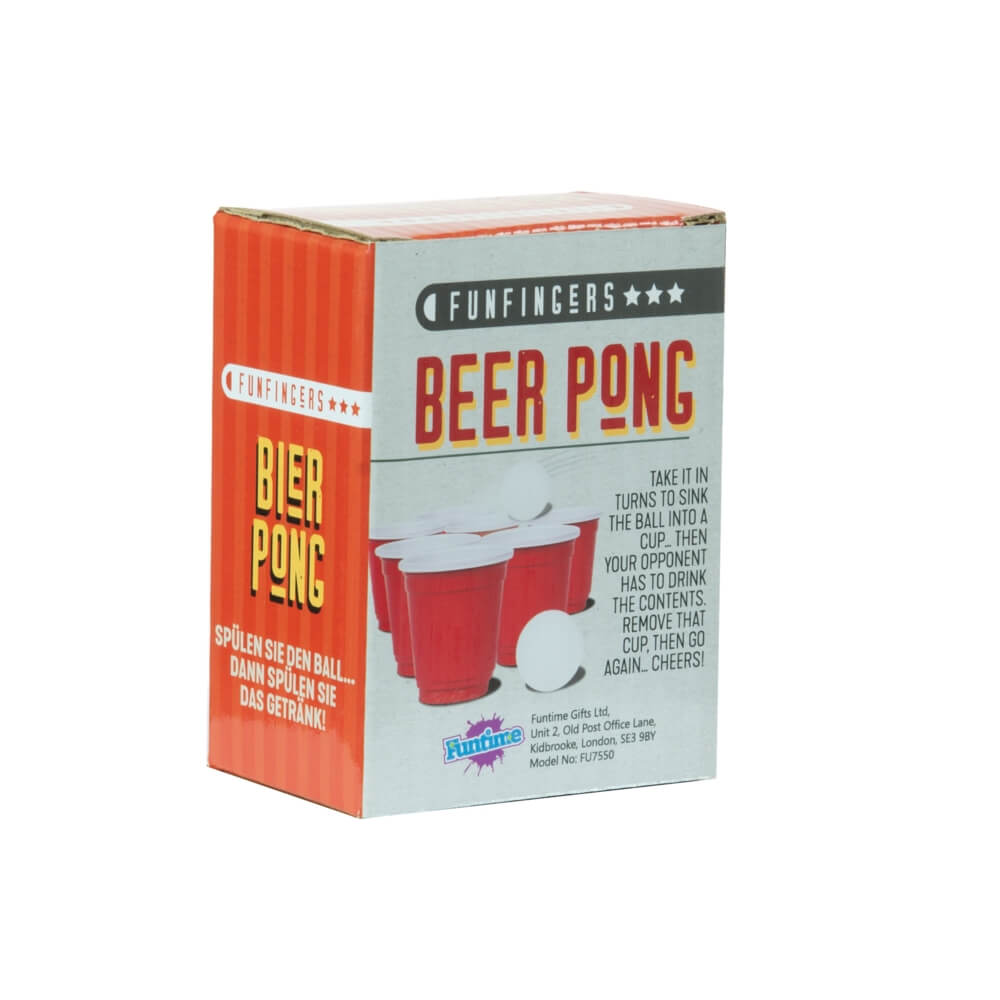 Funfingers Beer Pong. Mini juego de beber Beer Pong
