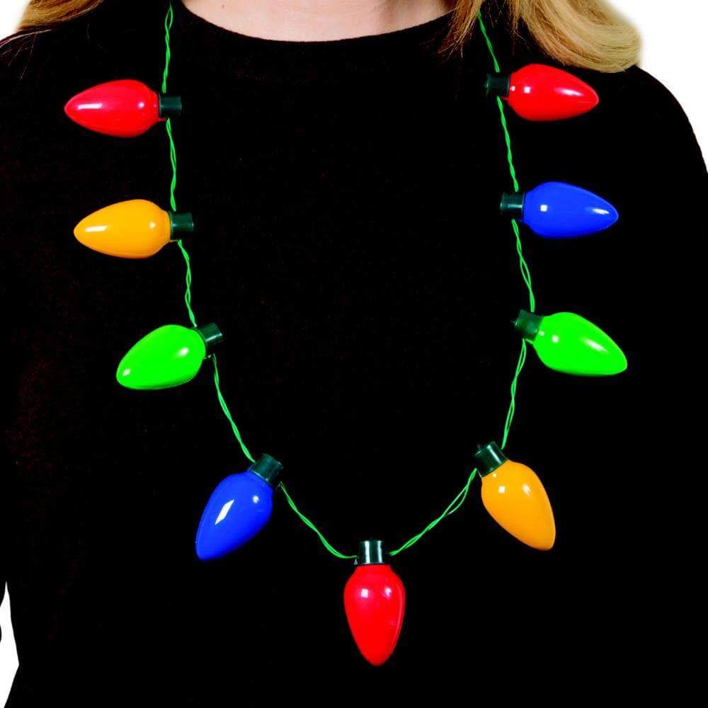 Collar con luces de navidad