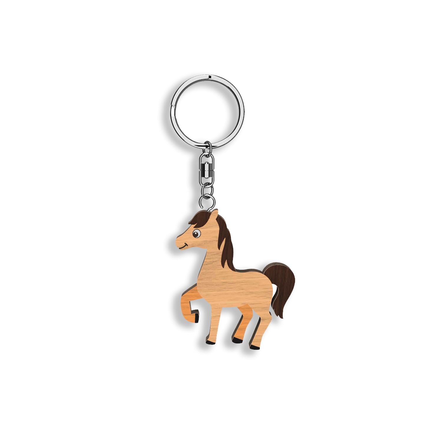 Llavero de madera con forma de Caballo (varios modelos)